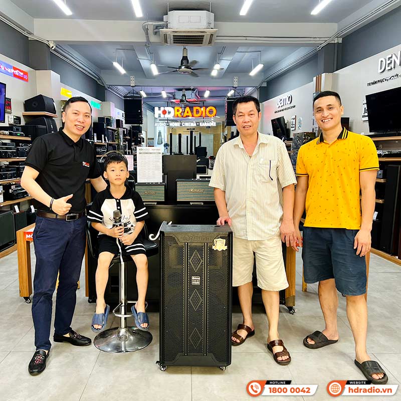 Loa kéo Arirang MK3 Max, Bass 40cm, công suất 350W, Pin 5-7h, kèm 2 tay micro-21