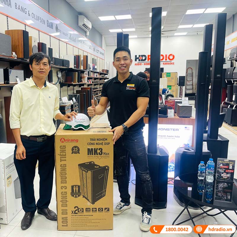 Loa kéo Arirang MK3 Max, Bass 40cm, công suất 350W, Pin 5-7h, kèm 2 tay micro-3