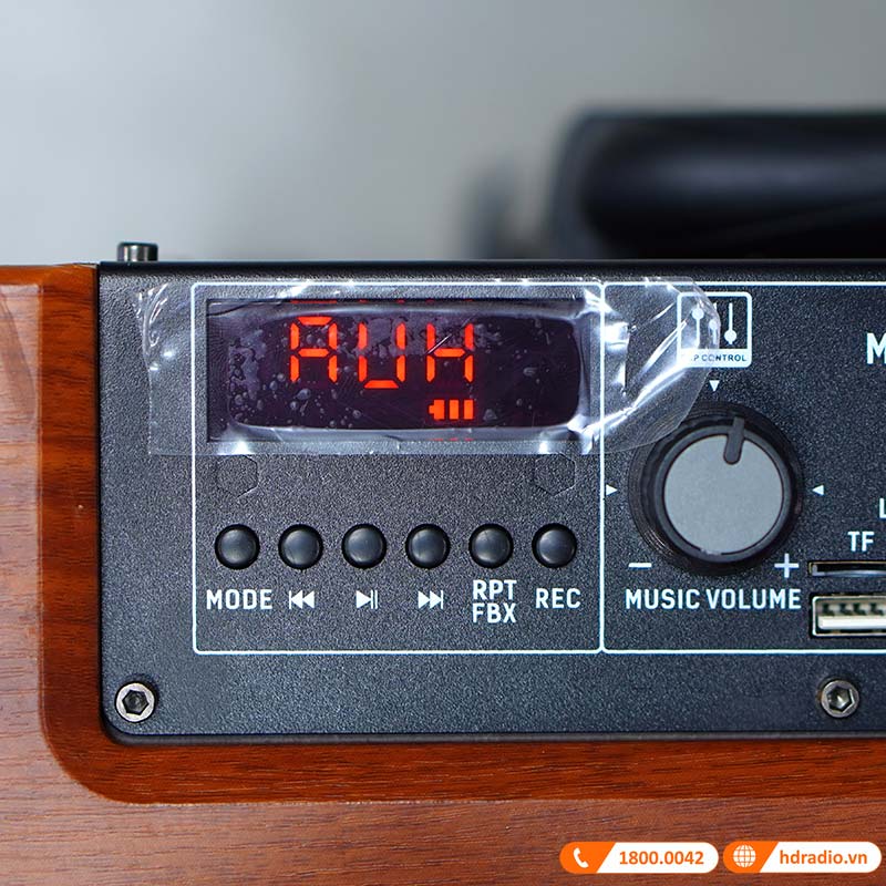 Loa Arirang MKS2, Bass 30cm, Công suất 80W, Bluetooth, AUX, USB, Thẻ Nhớ, Mic, Guitar, Kèm 2 micro-16