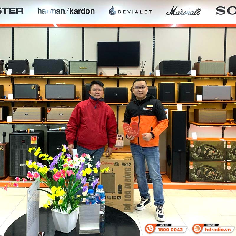 Loa Arirang MKS2, Bass 30cm, Công suất 80W, Bluetooth, AUX, USB, Thẻ Nhớ, Mic, Guitar, Kèm 2 micro-22