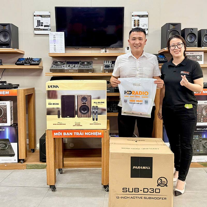 Dàn loa Kadma BS36i (Công suất 240W, Đi Kèm 2 mic, điều khiển, Bluetooth, Optical, Echo)-1