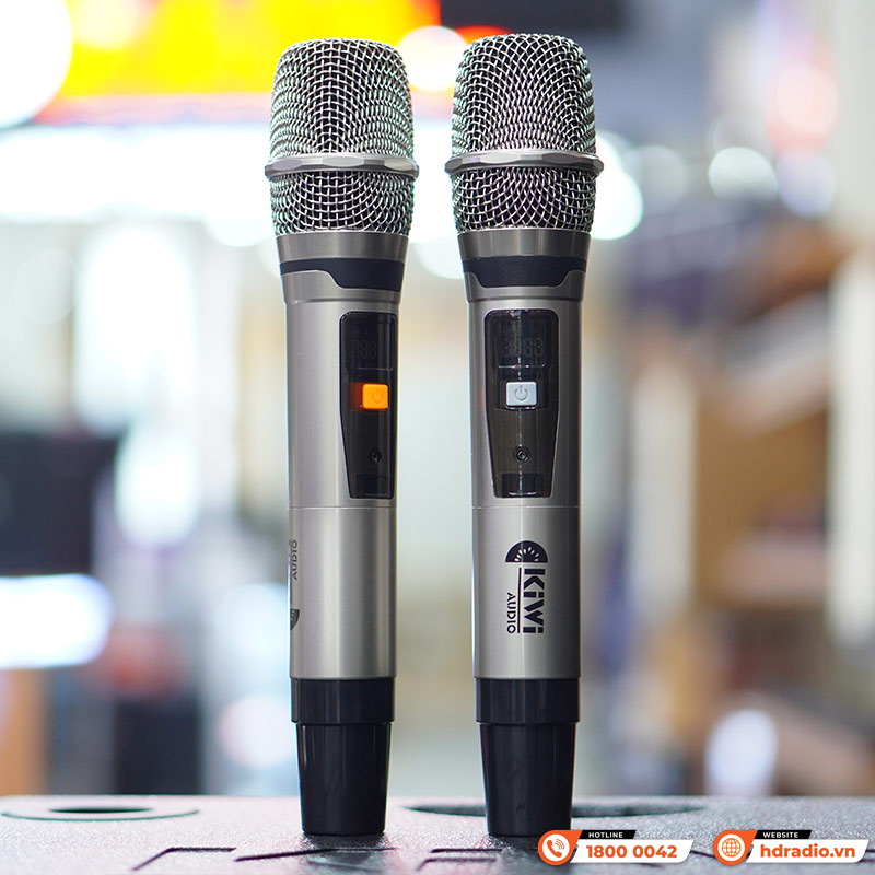 Loa kéo Kiwi K9018, Bass 50cm, Công suất 200W, Pin 4-7h, Kèm 2 tay micro-10