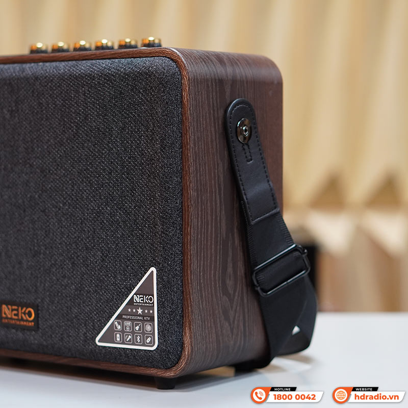 Loa Neko NK01 Pro, Bass 17cm, Công Suất 40W, Bluetooth, AUX, Kèm 2 Tay Mic-10