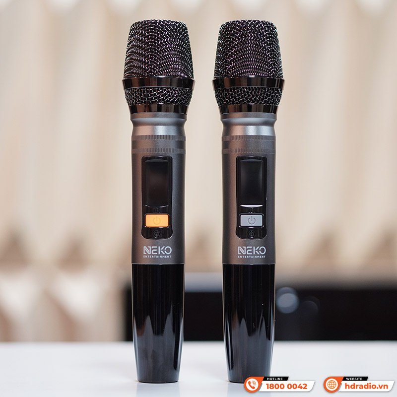 Loa Neko NK01 Pro, Bass 17cm, Công Suất 40W, Bluetooth, AUX, Kèm 2 Tay Mic-13