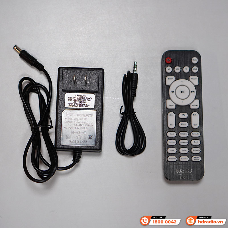 Loa Neko NK01 Pro, Bass 17cm, Công Suất 40W, Bluetooth, AUX, Kèm 2 Tay Mic-14