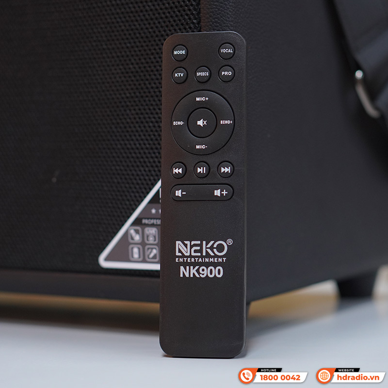Loa Neko NK900, 120W, Bass 10cm, Bluetooth 5.0, Kèm 2 Micro (có sẵn pin cho mic và có thể sạc lại)-13