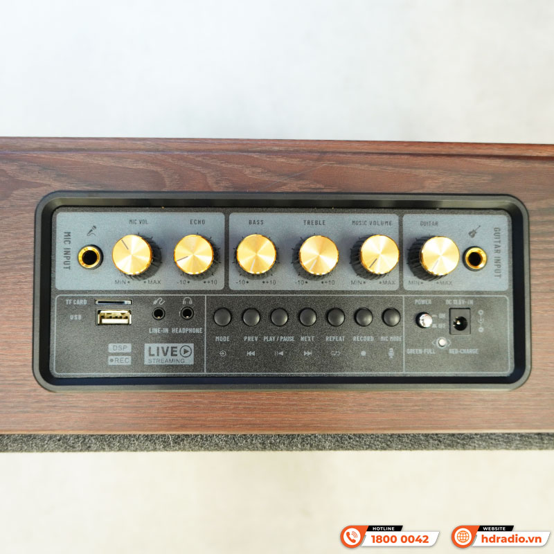 Loa Neko AMK-216, Bluetooth, AUX, Kèm 2 Tay Mic-6