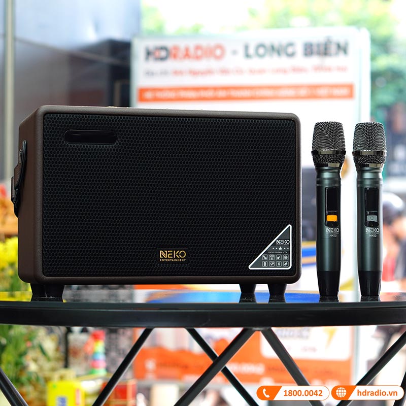 Loa Neko NK02, Công Suất 45W, Bass 16.5cm, Pin 4- 8h, Kèm 2 Tay Mic-1