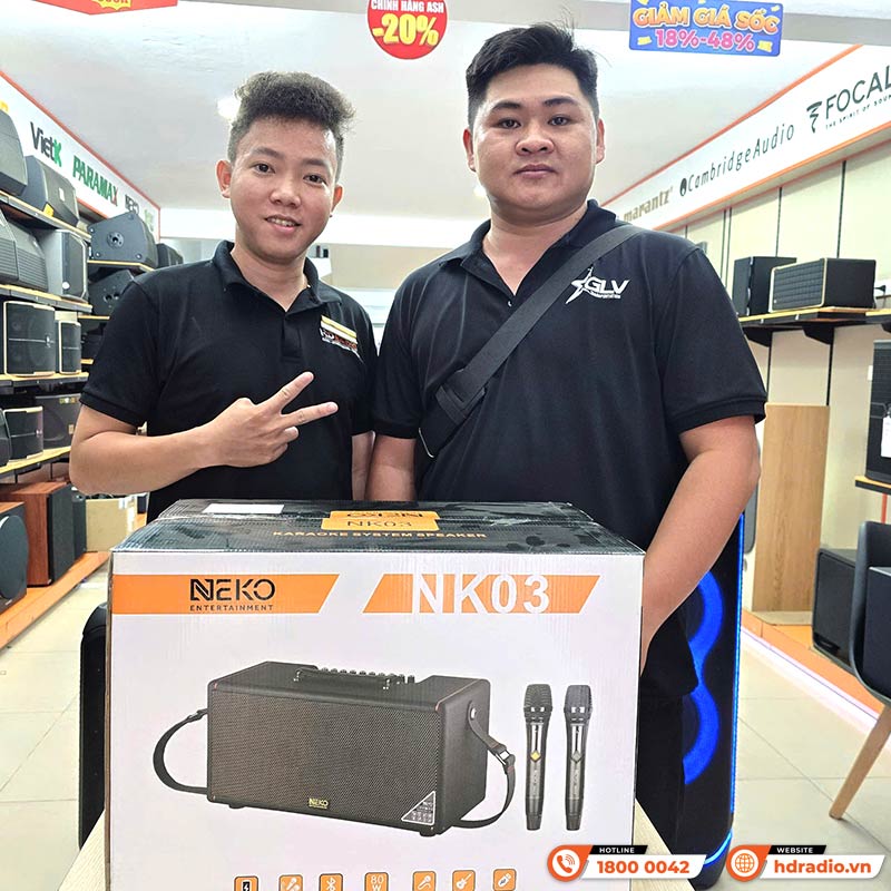 khách hàng mua loa Neko NK03 chính hãng