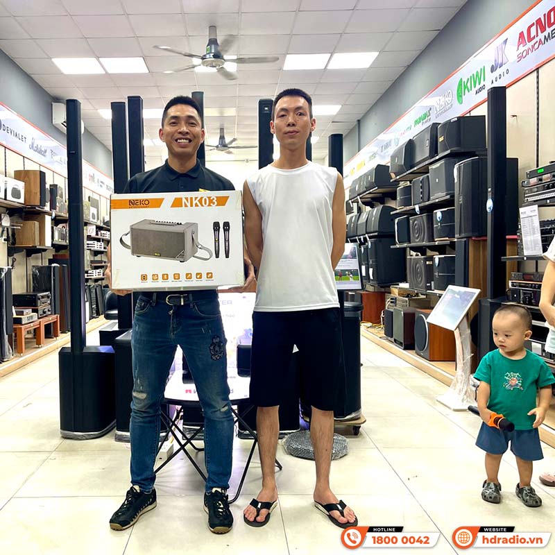 Loa Neko NK03, Công suất 80W, Bluetooth, Aux, Kèm 2 Micro-12