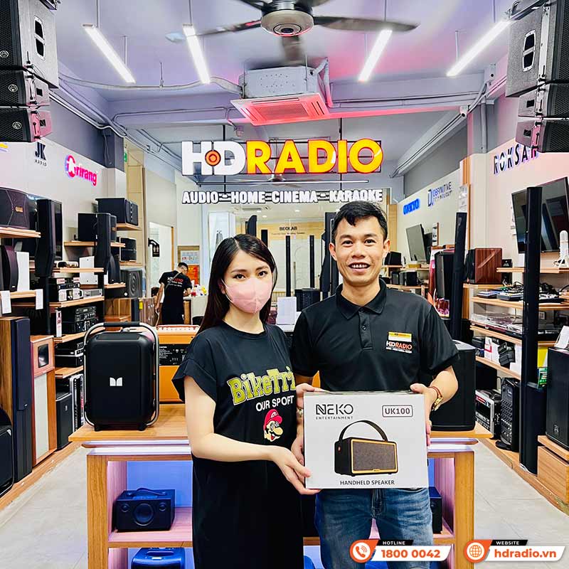 khách hàng mua Loa NEKO UK100 chính hãng tại hdradio