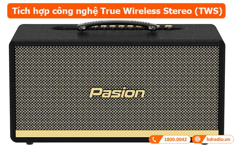 Loa Paramax Pasion 2 tích hợp công nghệ True Wireless Stereo (TWS)