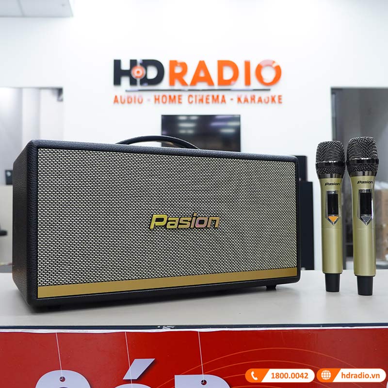Loa Paramax Pasion 2, Công Suất 100W, Bluetooth 5.0, Pin 5 giờ, Optical, USB, AUX, Kèm 2 tay mic-5