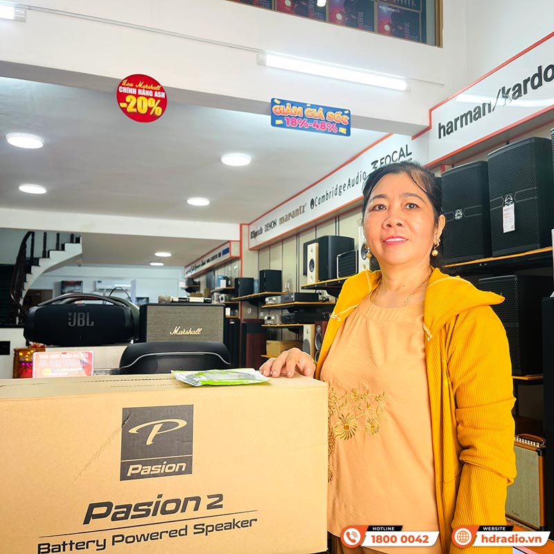 Loa Paramax Pasion 2, Công Suất 100W, Bluetooth 5.0, Pin 5 giờ, Optical, USB, AUX, Kèm 2 tay mic-3