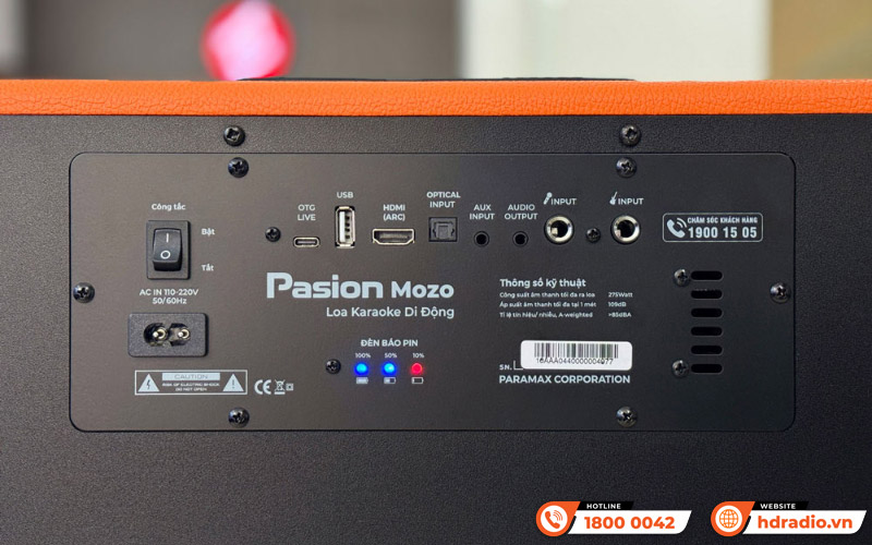 Loa Paramax Pasion Mozo