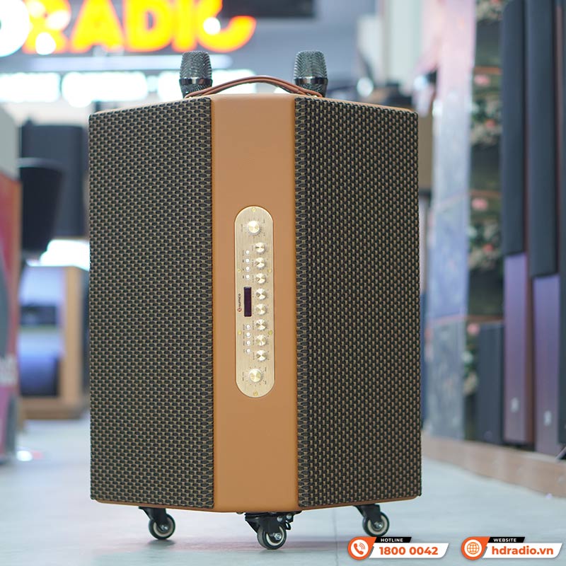 Loa Sumico Hexagon Plus, Bass 16.5cm, Công suất 250W, Pin 8h, Đa Hướng, Kèm 2 Micro-1