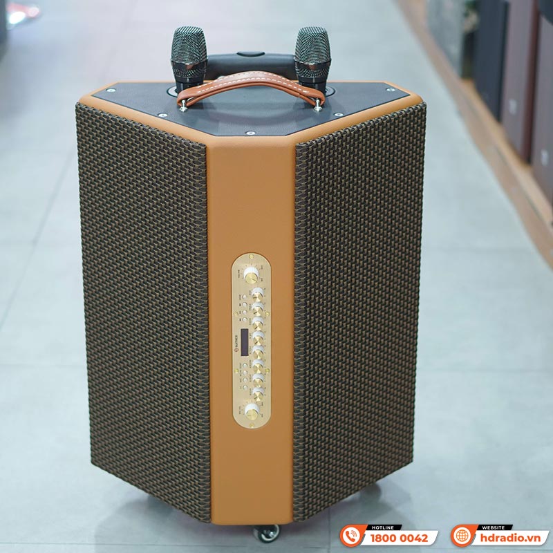 Loa Sumico Hexagon Plus, Bass 16.5cm, Công suất 250W, Pin 8h, Đa Hướng, Kèm 2 Micro-13