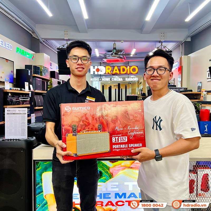 Loa Sumico BT S52, Bass 13.2cm, 100W, Pin 8H-15