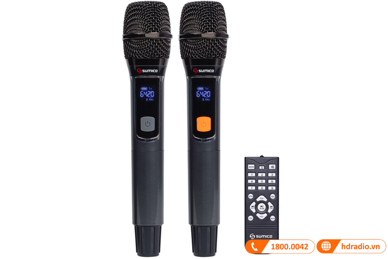 Loa Sumico MSP10A, Bass 25,4 cm, Công suất 100W, 2 Mic, Remote-5