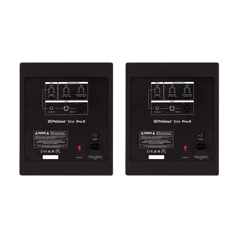Loa PreSonus Eris Pro 6, Bass 16.5 cm, Công suất 140W, Tần số 35Hz - 20kHz, XLR, TRS, RCA-3