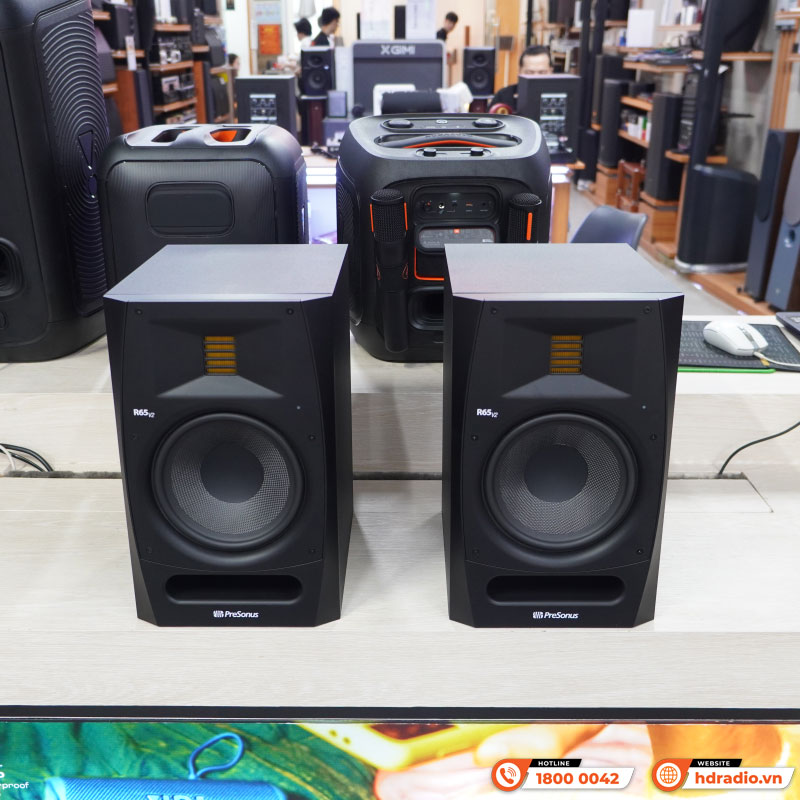 Loa kiểm âm PreSonus R65 V2, XLR, RCA, TRS-2