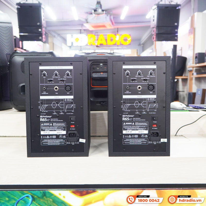 Loa kiểm âm PreSonus R65 V2, XLR, RCA, TRS-3
