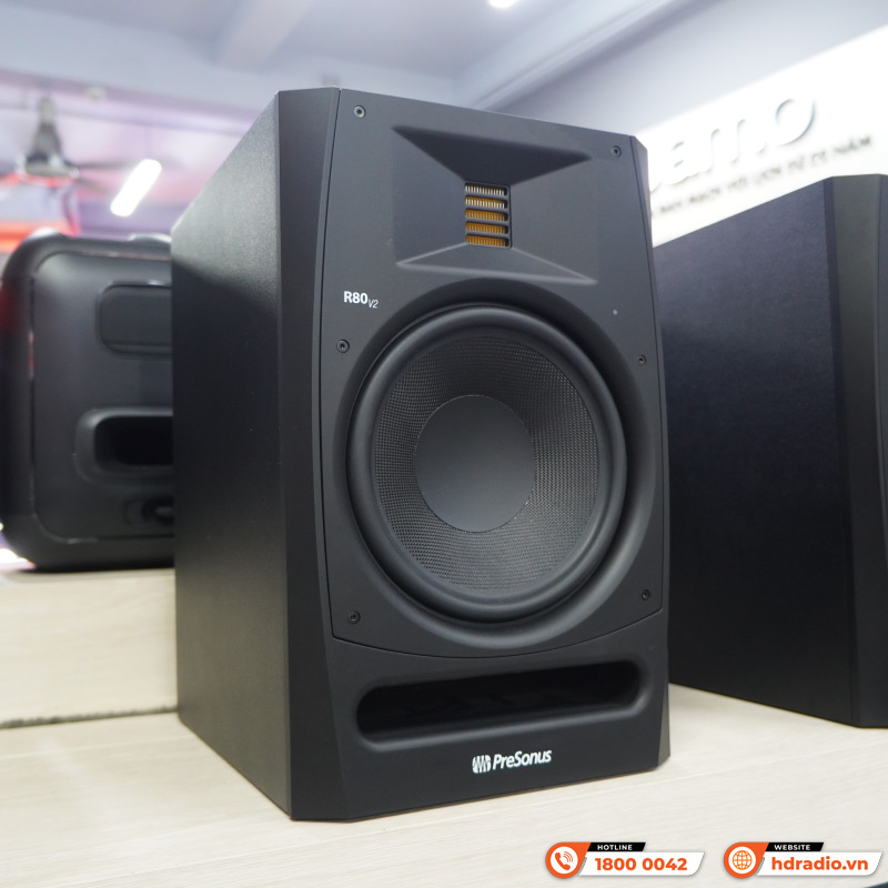 Loa kiểm âm PreSonus R80 V2, XLR, RCA, TRS-3