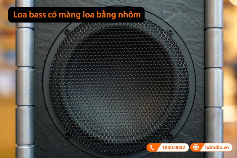 loa bass có màng loa bằng nhôm