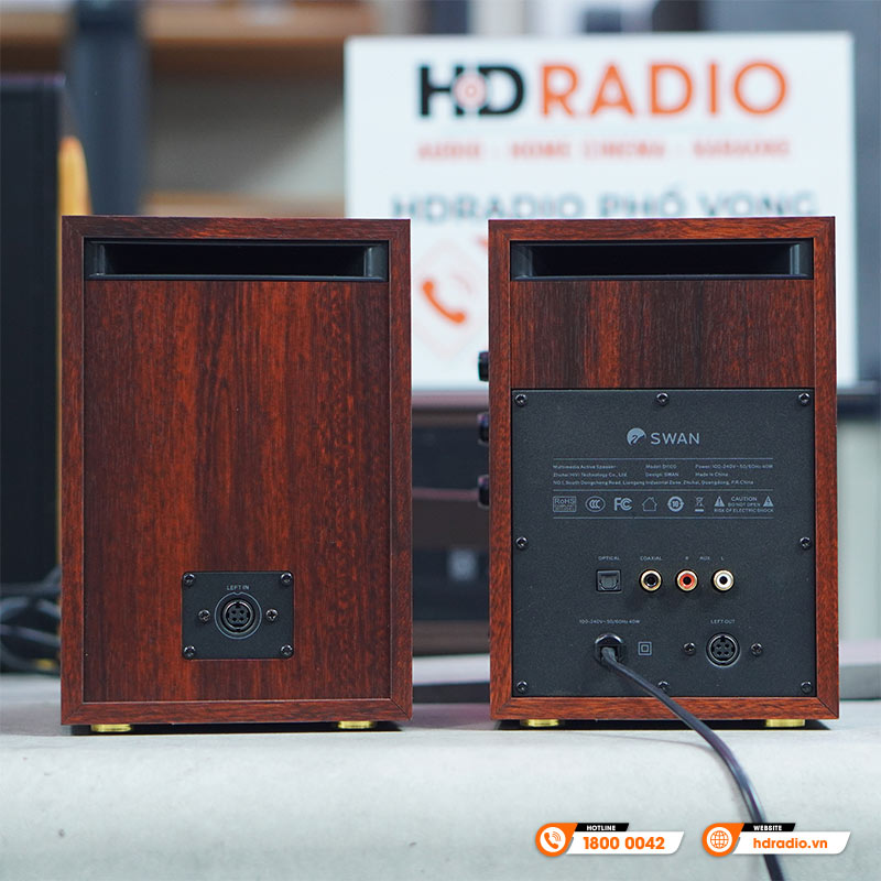 Loa Hivi Swan D1100, Bass 10cm, Công suất 62W, Bluetooth, Optical, Coaxial và Line-7