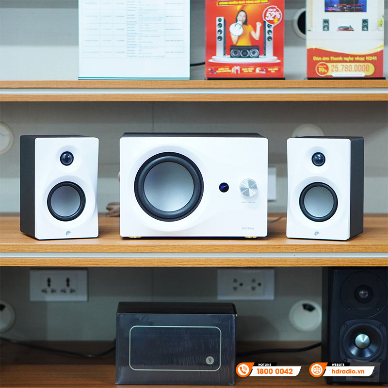 Bộ Loa vi tính 2.1 Hivi Swan M10 Plus, Công suất 60W, Bluetooth, Optical, Coaxial, Aux-1