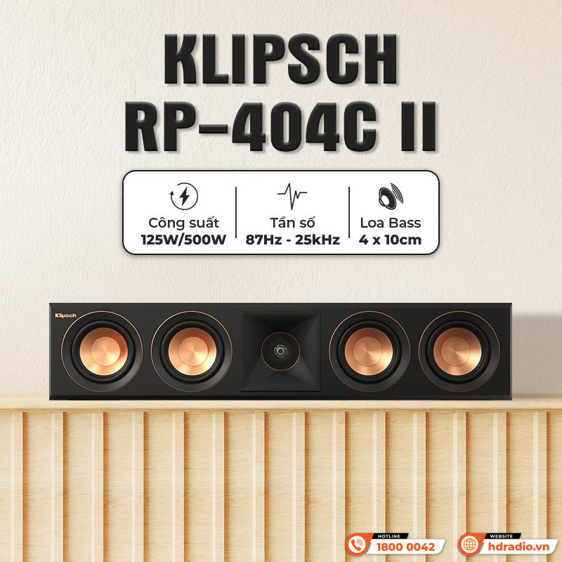 Tính năng của Loa Klipsch RP-404C II