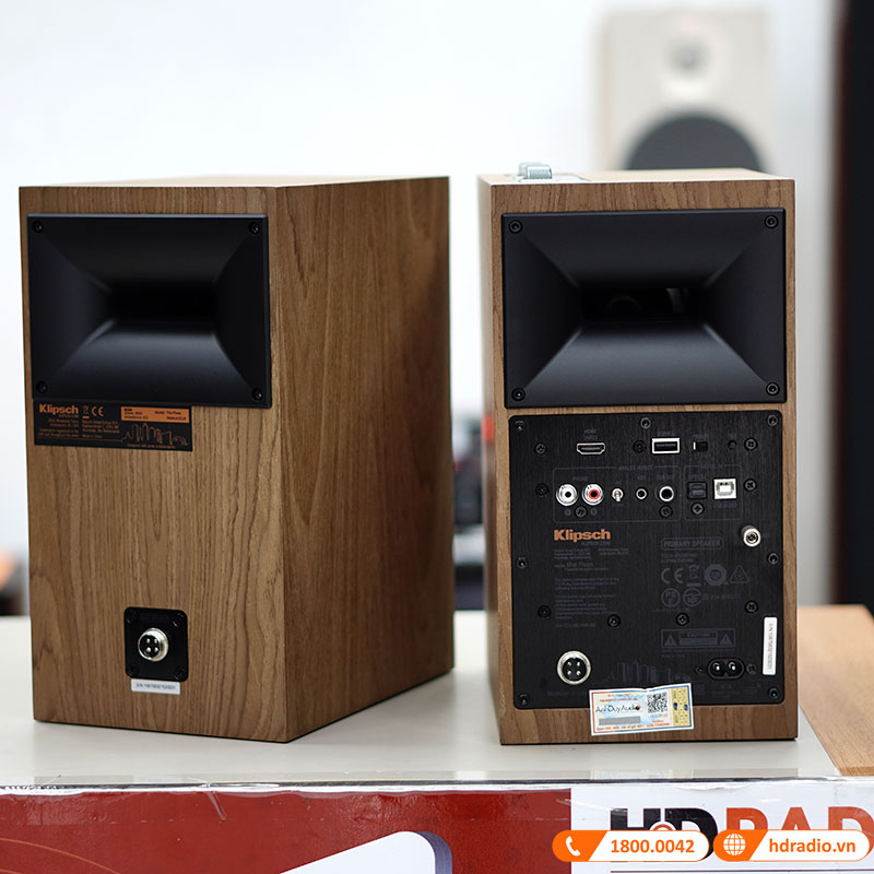 Loa Klipsch The Sevens Chính Hãng, Bluetooth, AUX, Optical, RCA, Sub Out, Công Suất 200W, Độ nhạy 112dB, Tần số 39Hz-25kHz-19