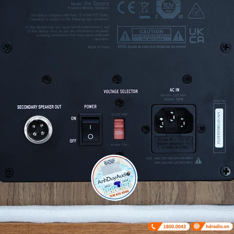 Loa Klipsch The Sevens Chính Hãng, Bluetooth, AUX, Optical, RCA, Sub Out, Công Suất 200W, Độ nhạy 112dB, Tần số 39Hz-25kHz-15