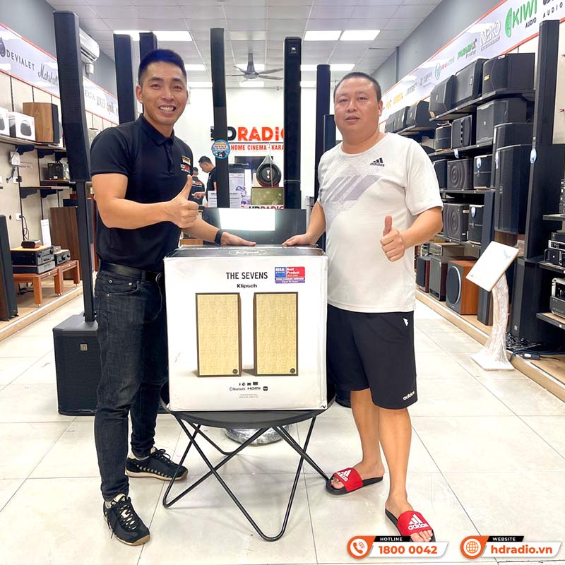 Loa Klipsch The Sevens Chính Hãng, Bluetooth, AUX, Optical, RCA, Sub Out, Công Suất 200W, Độ nhạy 112dB, Tần số 39Hz-25kHz-20