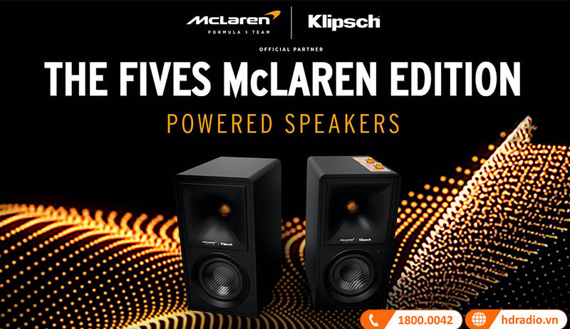 loa klipsch the fives mclaren edition la san pham hop tac cua klipsch va mclaren