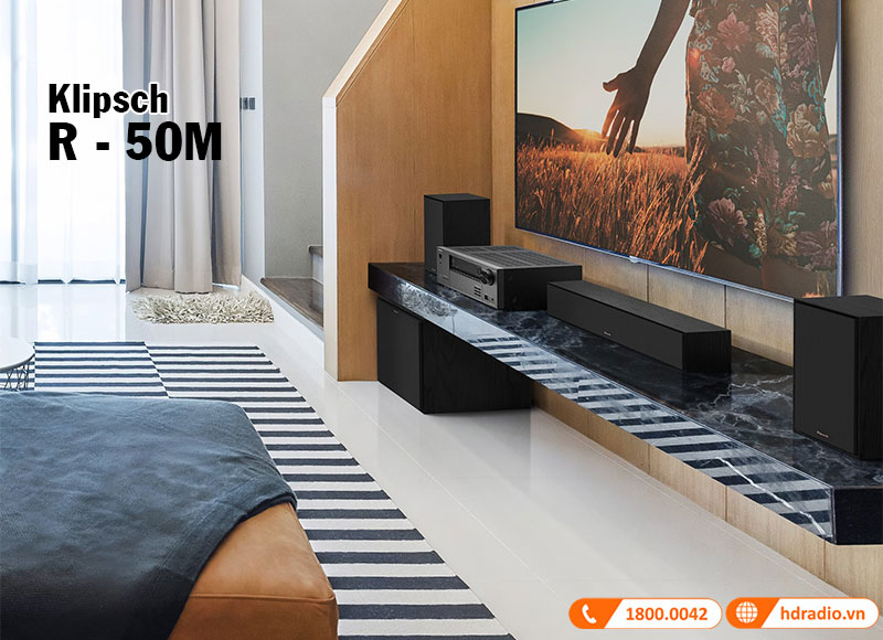 loa bookshelf klipsch r-50m