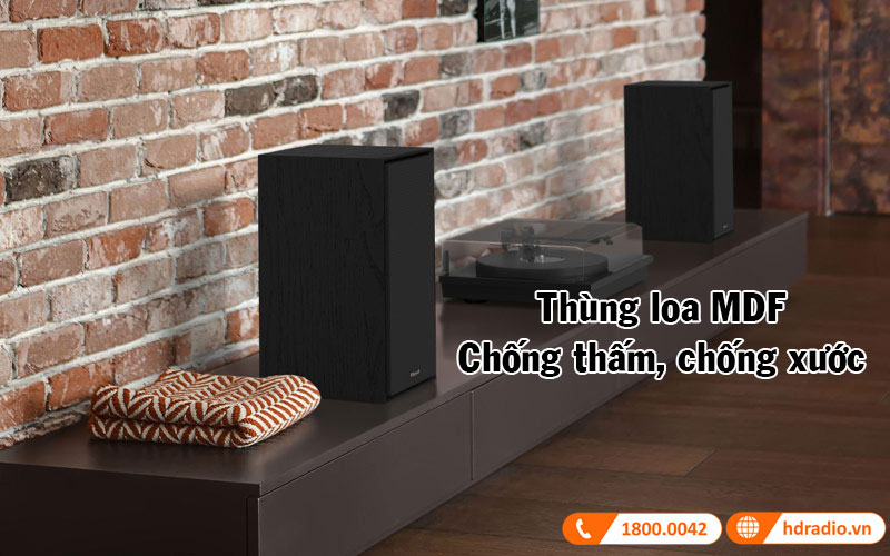 thung loa klipsch r-50m tu mdf chong tham, chong xuoc