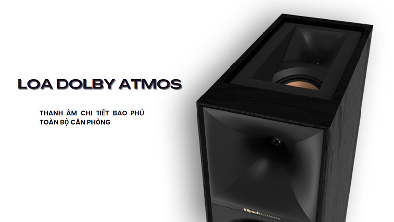 loa klipsch r-605fa su dung cong nghe dolby atmos mang den am thanh chi tiet