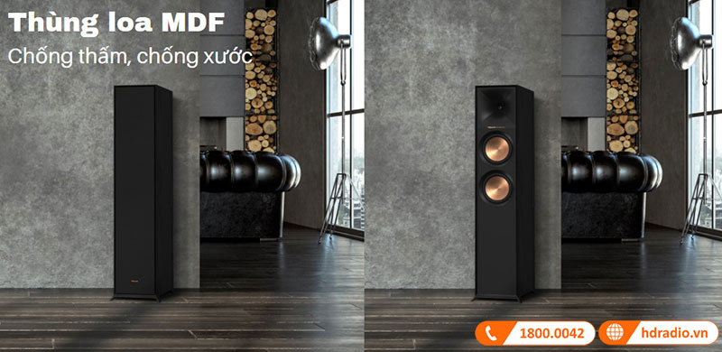 thung loa klipsch r-605fa duoc lam tu go mdf