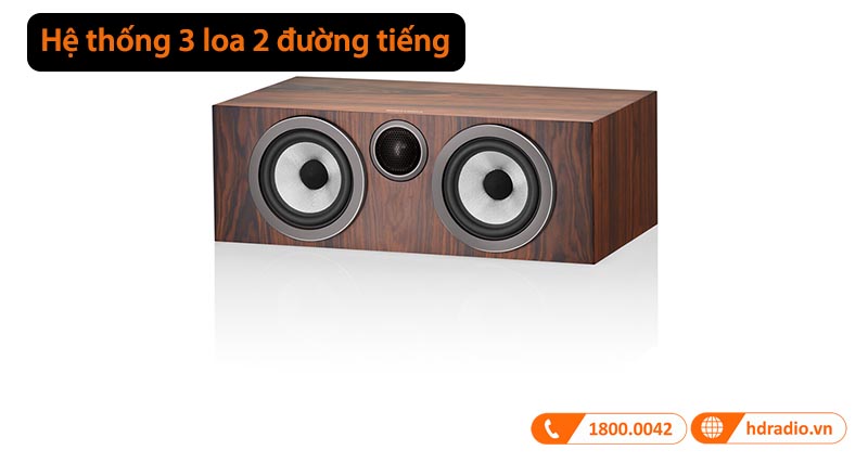 hệ thống 3 loa 2 đường tiếng
