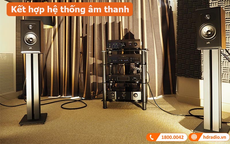 Loa bookshelf Polk Audio Legend L200 ứng dụng thực tế 