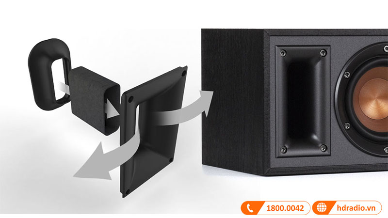 Cổng thoát Bass-Reflex thông qua Tractrix®ports