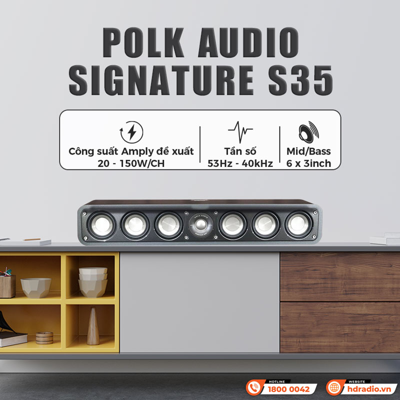 Tính năng Loa Polk Audio Signature S35