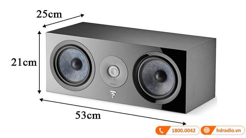 Kich thuoc loa Focal Chora Center