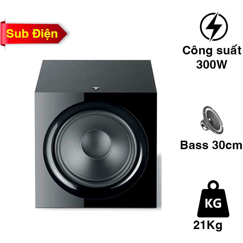 Loa Sub Focal 600P, Bass 30cm, 300W (Sub Điện)