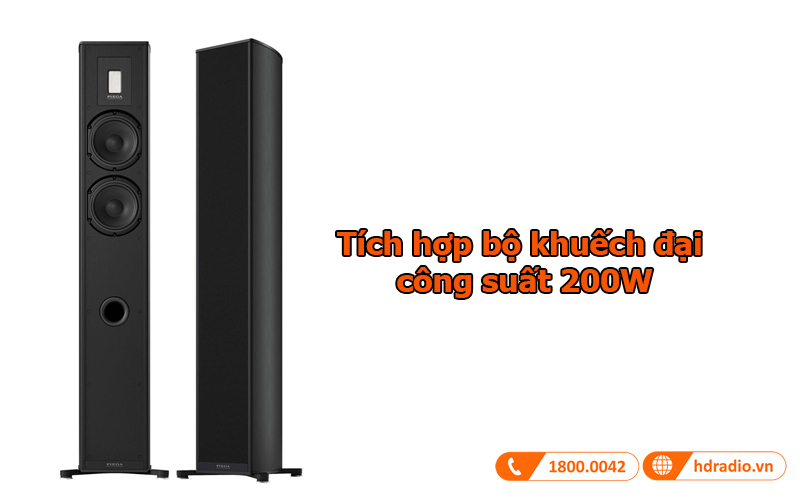 Tích hợp bộ khuếch đại 200W