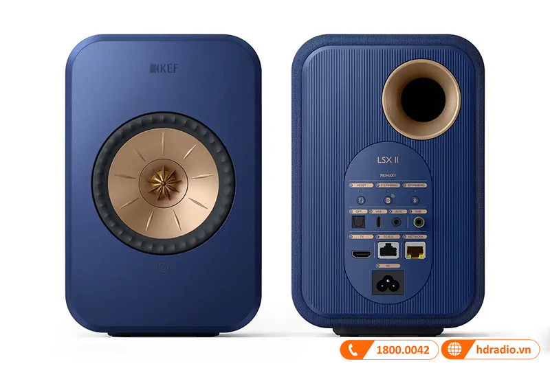 mặt trước, mặt sau Loa KEF LSX II