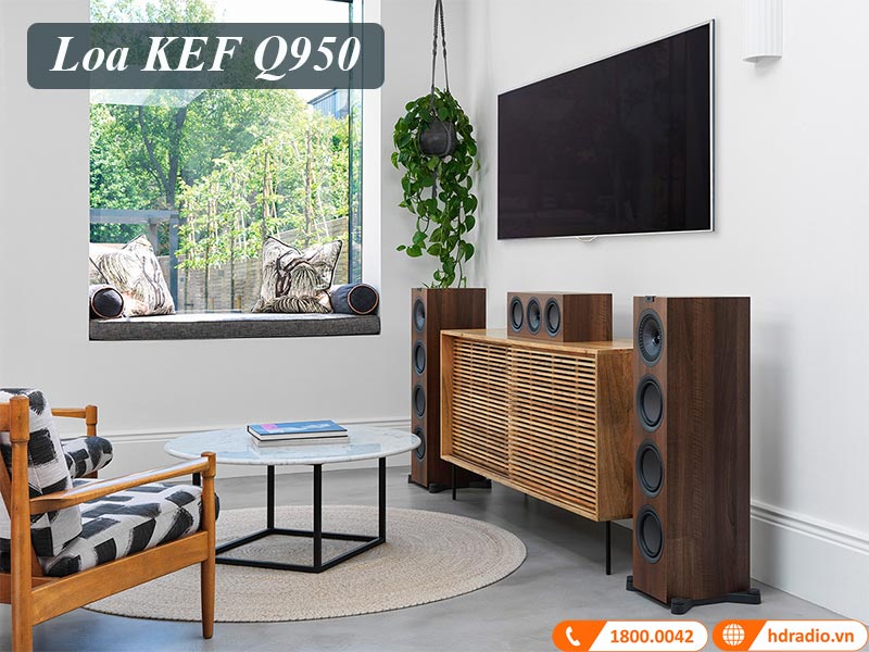 loa kef q950 phu hop voi nhung ngoi nha han che khong gian ke dat