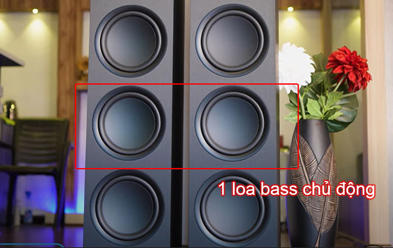 1 loa bass chu đong aluminium LF cua loa kef q950