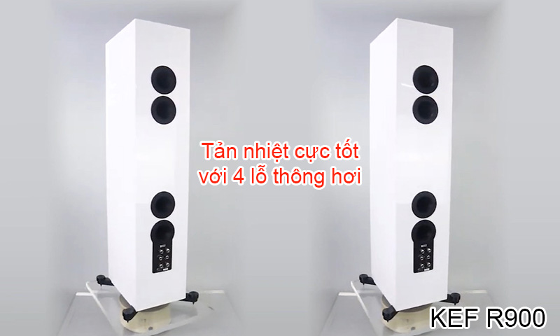 loa kef r900 thiet ke dac biet voi 4 lo thong hoi